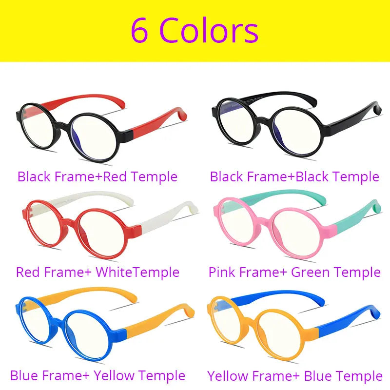 Vanlook Anti Blue Ray Light Blocking Round Kids Screen Glasses for Computer Gamer Kid Boy Girl Child Lunette de Protection Ecran